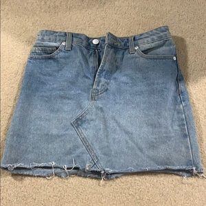 Jean mini skirt